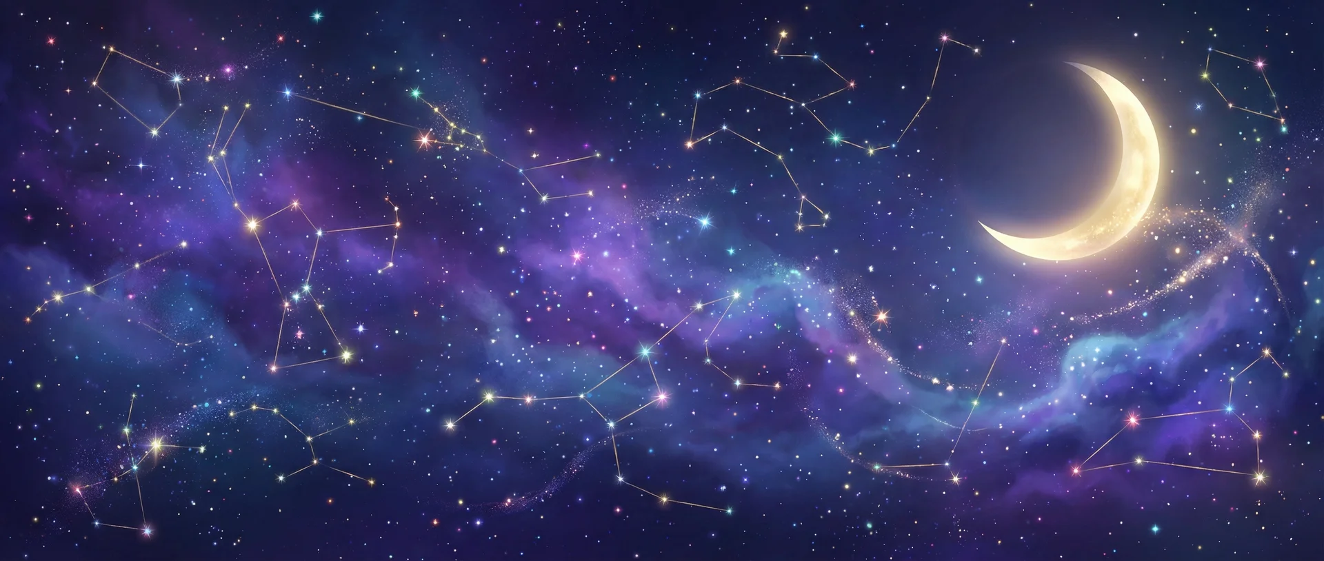 星空背景 - 灵与欲快播 | 每日星座运势与塔罗占卜